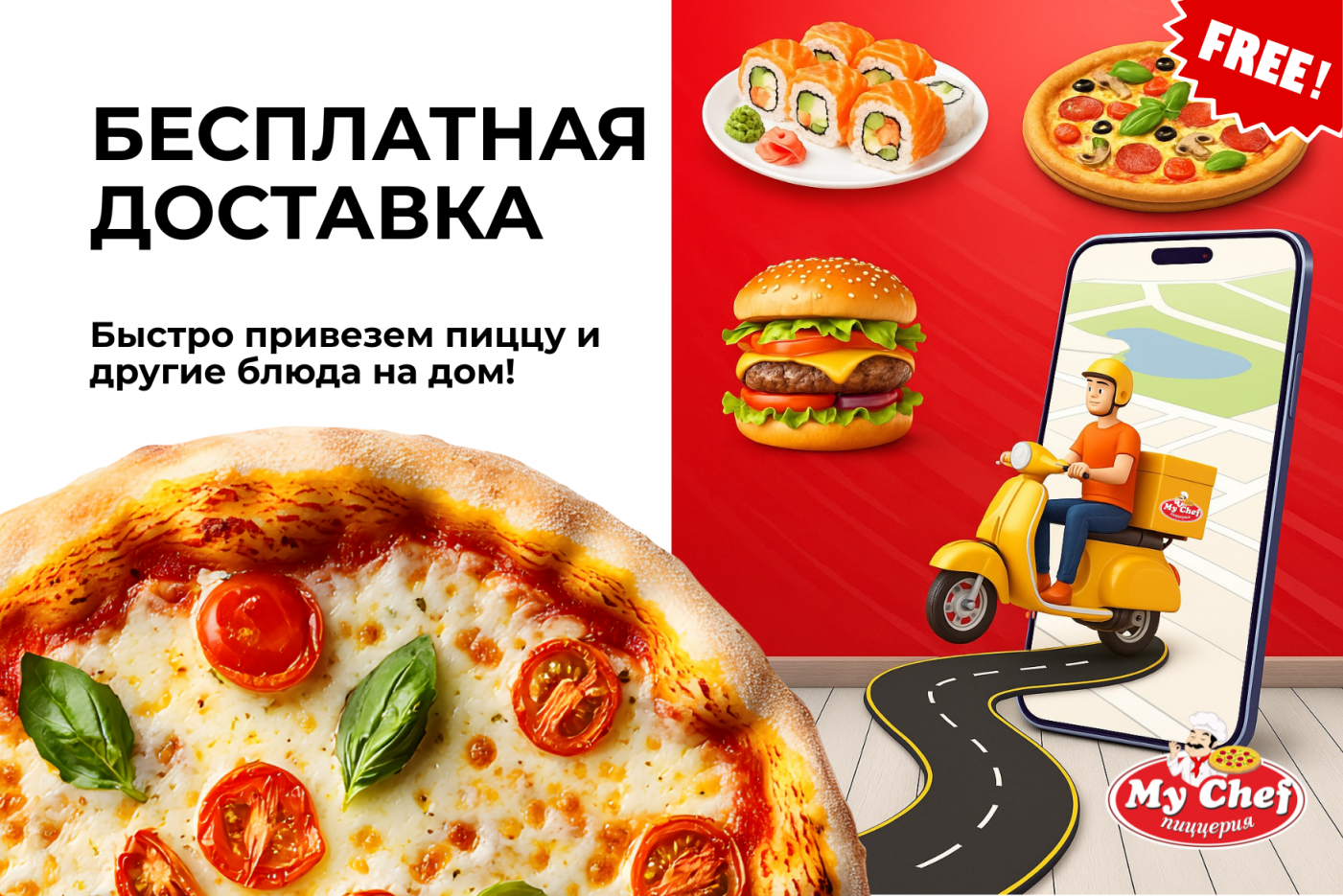 MYSHEF доставка еды